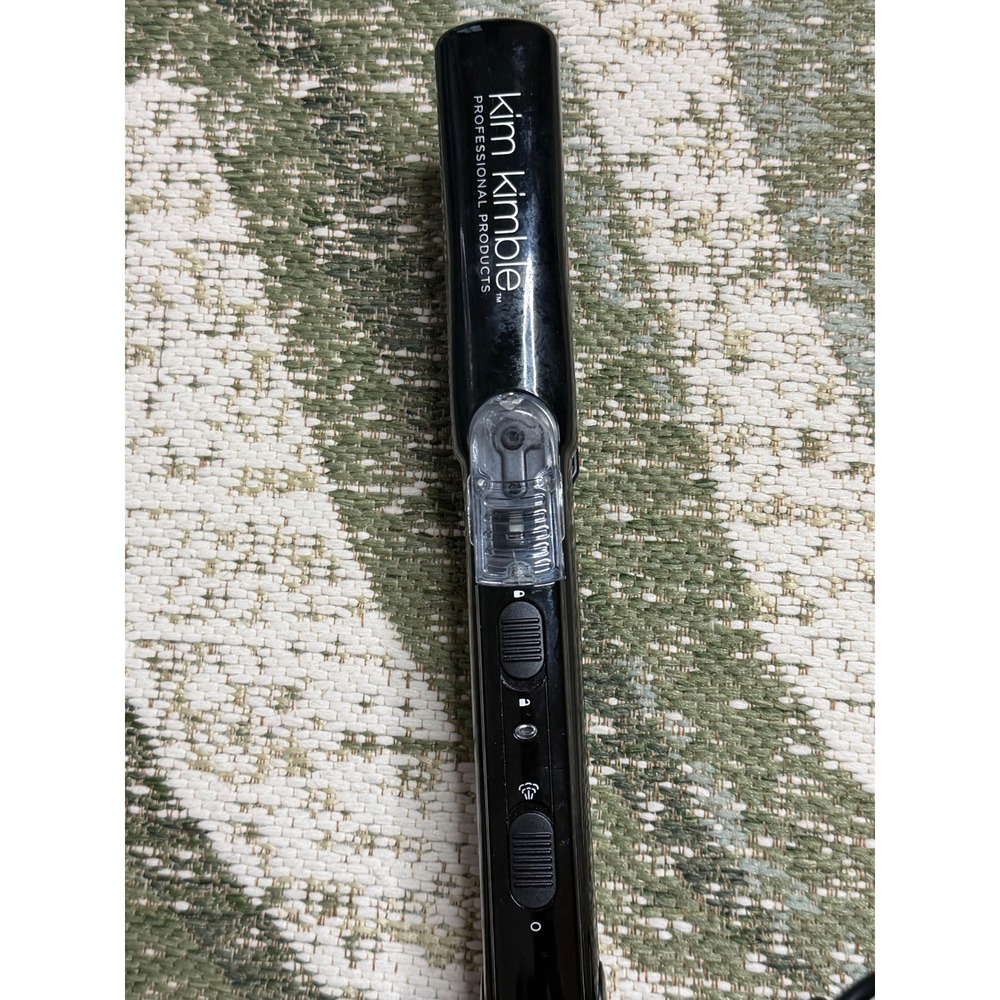 Kim Kimble Professional Vapor Infusion Steam Flat Iron Black KKSTEAMBLK-332